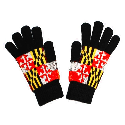 Route One Apparel | Maryland Flag Knit Gloves