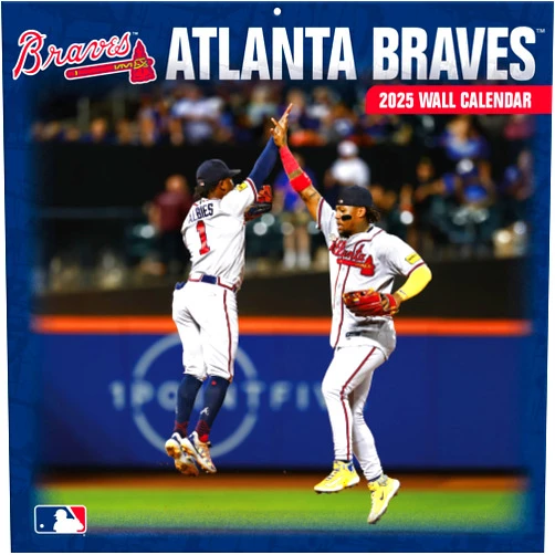 Turner Licensing Atlanta Braves 2025 12x12 Team Wall Calendar