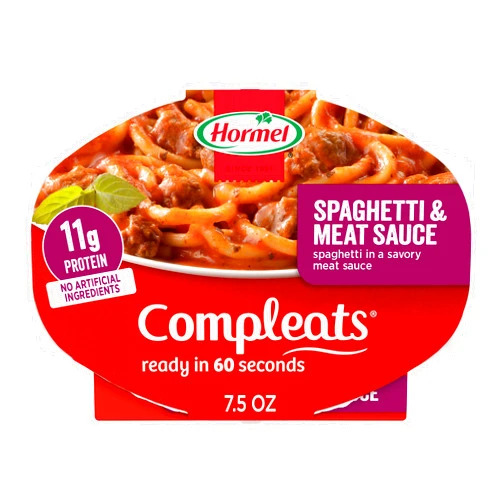 Compleats HORMEL COMPLEATS Spaghetti & Meat Sauce Microwave Tray, 7.5 oz. (7 Pack)