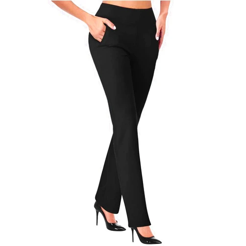 Ympkerial Work Pants for Women 2024 High Waist Stretch Comfy Athletic Workout Yoga Pants Fashion Casual Business Trousers