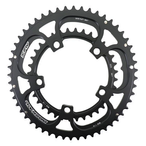 DJC Components DJC Road Bike Chainring 110BCD Double Chainring 5 Arms Round Oval 2X 50T 34T 35T 53T 39T 52T 36T Gravel for Sram Red Rival S350 S900
