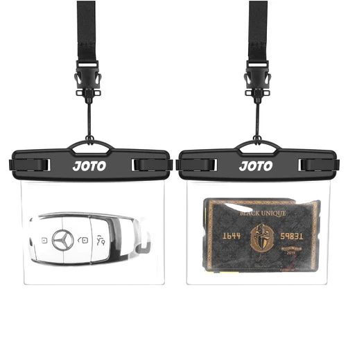 JOTO 2 Pack Waterproof Key FOB Holder Pouch with Keychain, Small Waterproof Pouch Dry Bag Car Key Case for Swimming Money Credit ID Card Cash, Waterproof Wallet for Jeep Honda Toyota Nissan