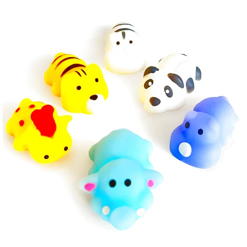 JIAHO 6 Pcs Animal Kawaii Squishies for Kids, Mini Mochi Sensory Squishy Toys for Kids Party Favors, Goodie Bag Stuffers, Squeeze Fidget Toys Bulk for Classroom Prizes, Easter Basket Stuffers