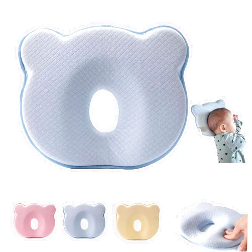 Generic Baby Pillows for Sleeping for Newborn, Baby Pillow to Prevent Flat Head, Baby Flat Head Pillow Newborn, Baby Head Shaping Pillow, Newborn Pillow to Prevent Flat Head (Blue)