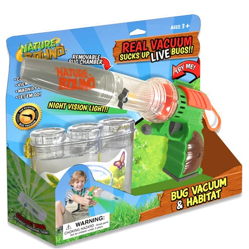 Nature Bound - Bug Catcher Vacuum with 3-Cavity Habitat Case for Backyard Exploration - Kit for Kids with Vacuum & Habitat – Critter Cage Includes Magnifiers and Carrying Strap