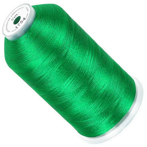 New brothread - Single Huge Spool 5000M Each Polyester Embroidery Machine Thread 40WT for Commercial and Domestic Machines - Christmas Green