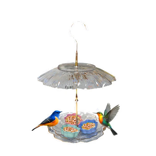 Look Chard Hanging Feeding Birds Wild Bird for Attracting Suitable for Outdoor Platform (White)