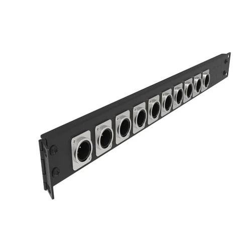 Jingchengmei 12 Port/Way/Hole Hinged Patch Panel - 1U 19