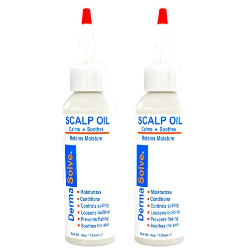 Dermasolve Psoriasis & Dandruff Oil, Dermatologist Approved for Flaky Scalp Relief