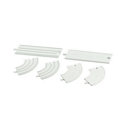 PlanToys Rubber Road & Rail Extension Tracks - Set C (6325)