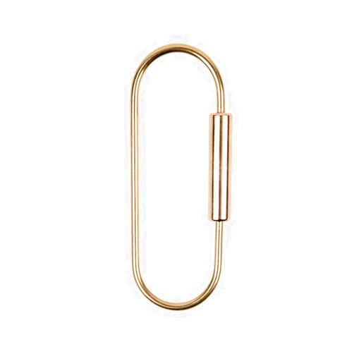 KUNSON Creative Design Brass Screw Lock Key Chain Ring, Beautiful Simple EDC Keychain Hanging Ring Practical Handicrafts