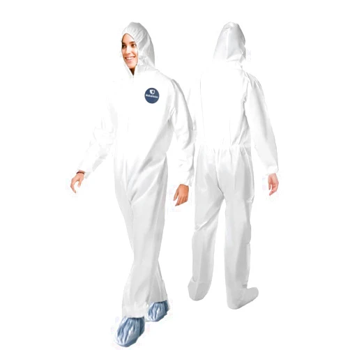 Medical Nation Hazmat Suits | 5 Pack, Large | Disposable Protective Coveralls, Heavy Duty Full Body Painters Suit for Men & Women with Attached Hood and Boots - Breathable & Water Resistant - Large