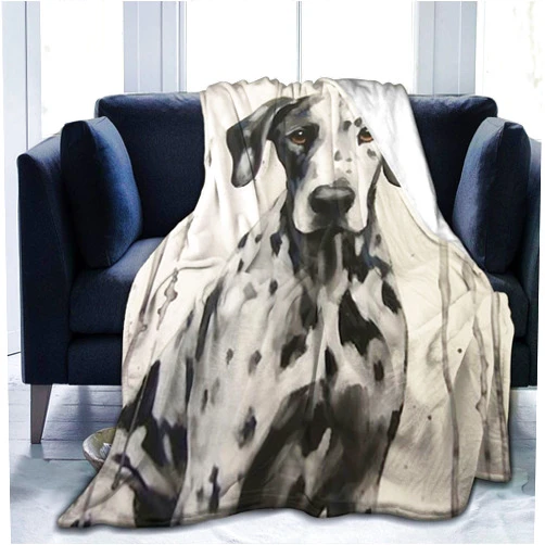 LodiSFOA Great Dane Fleece Blanket Throw Lightweight Blanket Super Soft Cozy Bed Warm Blanket for Living Room/Bedroom All Season (50