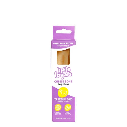Little Loyals Himalayan Recipe Cheese Dog Chews - 100% Natural, Long-Lasting Treats for Aggressive Chewers, Puppies & Bored Dogs | Odorless, Protein-Rich, Gluten & Lactose-Free Medium