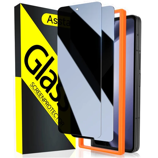 Asstar [2 Pack]Asstar Privacy Screen Protector for Samsung Galaxy Z Fold 6,9H Hardness Tempered Glass Front Privacy Samsung Galaxy Z Fold 6 Screen Protector,Anti-Scratch Case Friendly Accessories Bubble Free