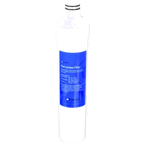 Watts Premier 5-Micron Activated Carbon Post-Filter for RO Pure/Pure Plus/Zero Pure Plus Reverse Osmosis System, Final Polishing Water Filter Replacement, Push Button Assembly