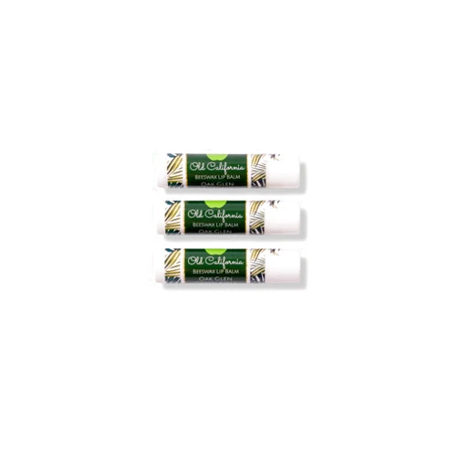 Old California Botanicals Beeswax Oak Glen Apple Aromatherapy Lip Balm Chapstick Vegetarian Natural Essential Oils Conditioning Bulk 3 Count Pack Christmas Gift Stocking Stuffer (0.15 ounce)