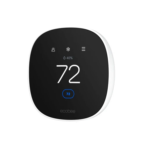 ecobee Smart Thermostat Essential - Energy Star Certified programmable Wi-Fi Thermostat - Works with Siri, Alexa, and Google Assistant
