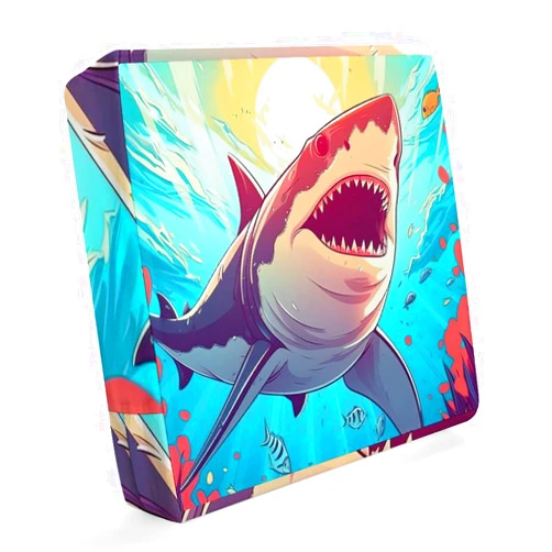 Joint Gou Outdoor Cushion Covers for Patio, Nautical Shark Waterproof Couch Cushion Covers, Shark Chair Cushion Slipcovers Furniture Protector Seat Cushion Cover, 20x18x4inch, Style-3