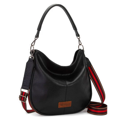 Montana West Wrangler Hobo Bags Large Crossbody Bags for Women Shoulder Purses with Striped Cotton Straps