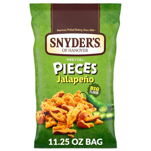 Snyder's of Hanover Pretzel Pieces, Jalapeno, 11.25 Oz