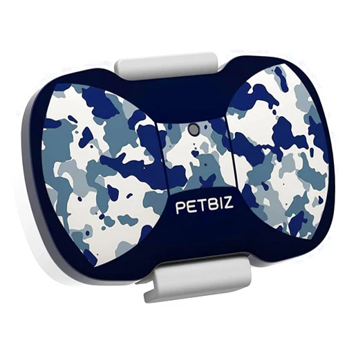 PETBIZ G20 GPS Pet Tracker, 30 Days Battery Life, Light Weight Compact GPS Tracker for Cat and Dog (Blue camo)