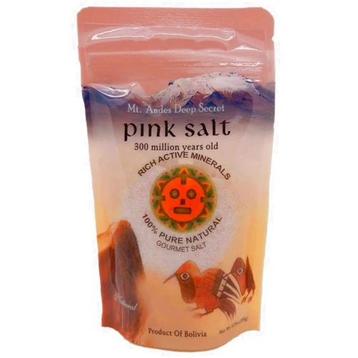 KariSalt Mt. Andes Pink Mineral Salt(Fine) KFPF-150-5.29oz , Deep Secret Unrefined Salt, 100% Pure Natural Gourmet Salt, Bbq(barbeque) Salt, Tasty and Mild Seasoning Salt, Pollution Free with Untouched State of Nature for over 300 Million Years
