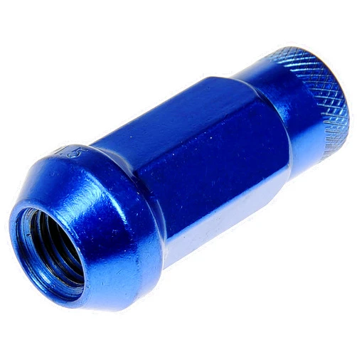 Dorman 713-385D Blue Open End Knurled Wheel Nuts Compatible with Select Models, 20 Pack