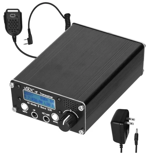 Irfora uSDR uSDX+ Plus V2 10/15/17/20/30/40/60/80m 8 Bands SDR All Mode High Frequency SSB QRP Transceiver with BNC Antenna Connector