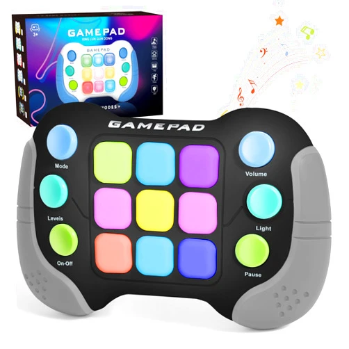 AOTIBO Fast Push Fidget Toys Handle, Flashing Handheld Game for Kids Teens Adults, Electronic Brain & Memory Game, Quick Push Buttons Gamepad, Xmas Birthday Gifts STEM Toys for Boys Girls