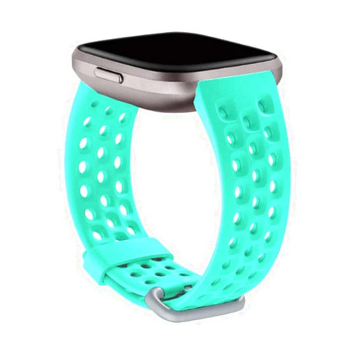 Yuuol Sport Bands Compatible with Fitbit Versa 2 / Versa/Versa Lite Bands for Women Men,Breathable Sport Replacement Wristbands Small Large