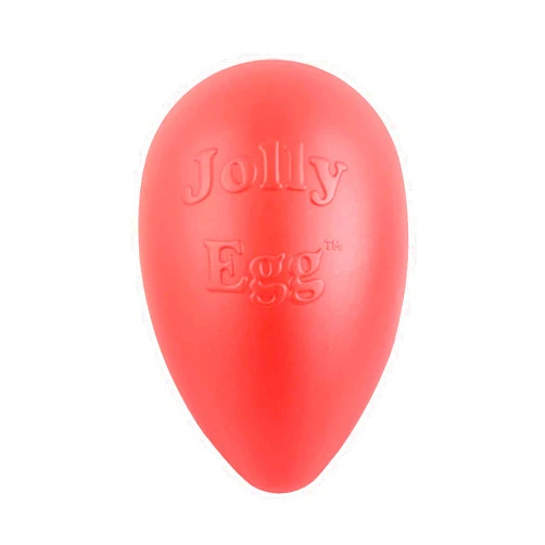 Jolly Pets Jolly Egg Dog Toy, 8 Inches/Medium, Red (JE08 RD)