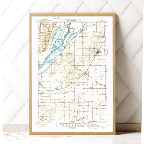 MG Global Historical Poster of Old Manito 1932 Mud Lake Clear Miserable Island Illinois 309682 | 11x17 12x18 16x24 24x36 Unframed Print Wall Art for Gift | Vintage Antique Rustic Home Office Decor