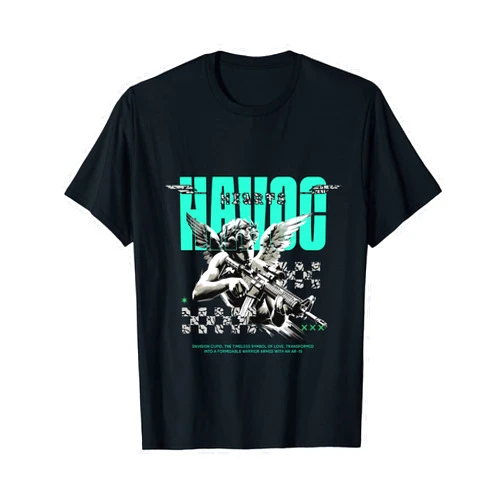 Graphic Hearts Havoc Matching Tee Retro Hearts Havoc Black Green Glow 3s Matching Tee For Men Women T-Shirt