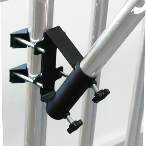 KSWLOR Heavy Duty Flagpole Mount Bracket for Balcony Railing Truck Flag Pole Holder Clamp,Flag Pole Holder Bracket Wall Mounted,Horizontal and Vertical Railings Installation,Strong and Rust Free