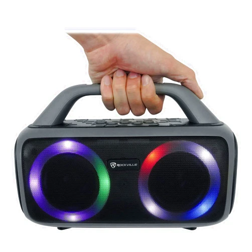 Rockville RRB50 Large and Loud Portable Bluetooth Speaker with LED
