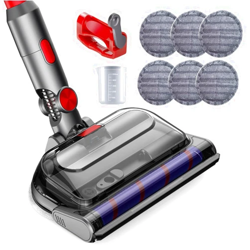 FEVORCS Electric mop Head for Dyson v7 v8 v10 v11 v15Vacuum Cleaner,Wet vacuum cleaner for furniture with detachable water tank and six reusable mop pads.