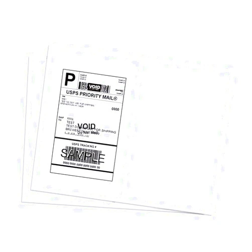 RyhamPaper Shipping Labels with Round Corner, 8.5 x 5.5 Inches Half Sheet Self Adhesive Shipping Address Labels for Laser and Inkjet Printer, 200 Labels