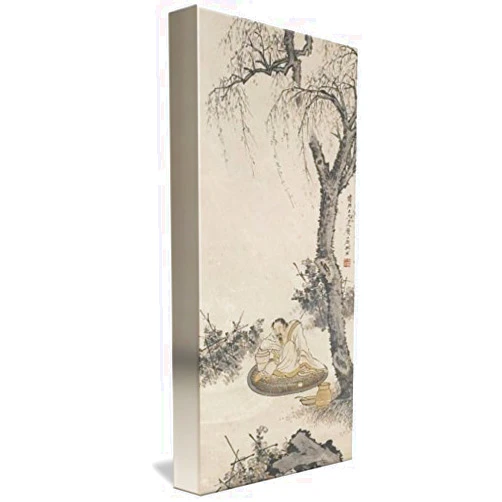 Imagekind Wall Art Print Entitled SU LIUPENG 1791-1862 Drunken TAO YUANMING with CHR by Celestial Images | 10 x 24