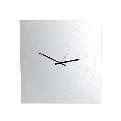 DesignObject.it DesignObject Wall Clock Narciso Square Mirror Light Gray 50x50