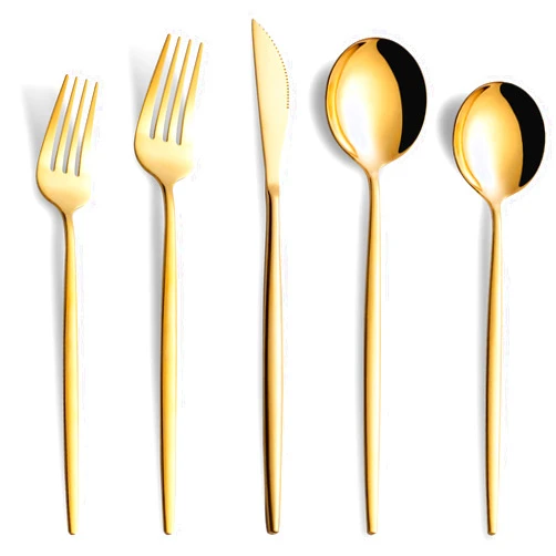 Joincook 20 Piece Gold Silverware Set,Stainless Steel Flatware Cutlery Set Service for 4 Including Forks Spoons Knives,Kitchen Utensil Set,Tableware for Home and Restaurant, Dishwasher Safe