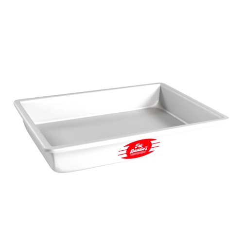 Fat Daddio's POB-9132 Sheet Cake Pan, 9 x 13 x 2 Inch, Silver