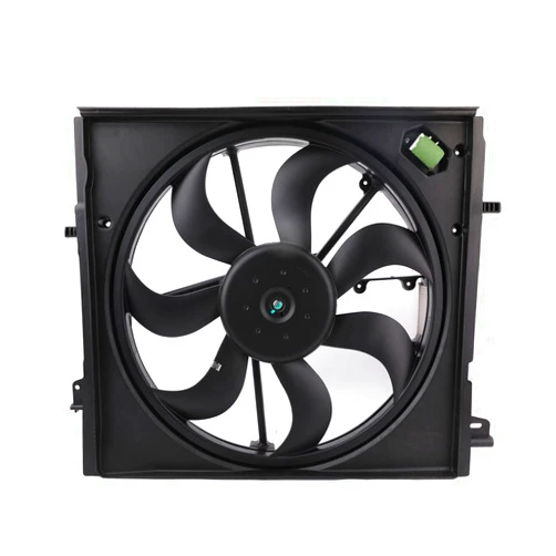MNJWS Radiator Cooling Fan Assembly - Compatible with 2.0L Nissan Rogue Sport Qashqai 2017-2022 - Replace 21481-6MA0A, 21481-6MA0B - Electric Cooling Fan Integrated with Fan, Shroud & Motor