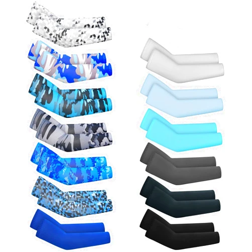 Mepase 14 Pairs Arm Sleeves for Kids UV Sun Protection Cooling Arm Compression Cover Boy Girl Toddler Sport Football
