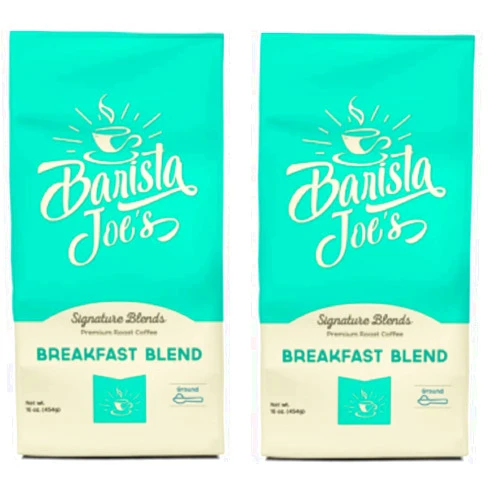 BARISTA JOE'S The Original Barista Joe's Fresh Roasted Coffee Breakfast Blend - 2 bags 16oz Bag (Ground)