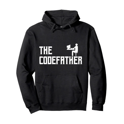 Developer Coding Coder PC Gift Ideas The Codefather Coding Coder Developer Computer Nerd Pullover Hoodie