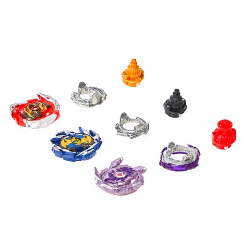 Beyblade Burst Surge Speedstorm Thunder Threat 3-Pack - Kolossal Fafnir F6, Spear Dullahan D6, Brave Roktavor R6 Battling Game Top Toys