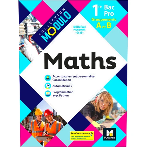 Denise Laurent,Isabelle Baudet,Ludivine Druel-Lefebvre,Laurent Breitbach,Hervé Gabillot,Marie Bouteiller,Sarah Bouyanzer,Luc Daverton Modulo - MATHEMATIQUES 1re Bac Pro Groupements A et B - Ed. 2020 - Livre élève