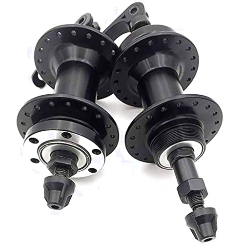 DONSP1986 Bike Wheel Part Bicycle hub, Bike Hub 3/8 x14G x 36H x 100mm x 136mm, Quick Release,Alum,One Pair,4.29 inch x5.73 inch Front Width and Rear Width