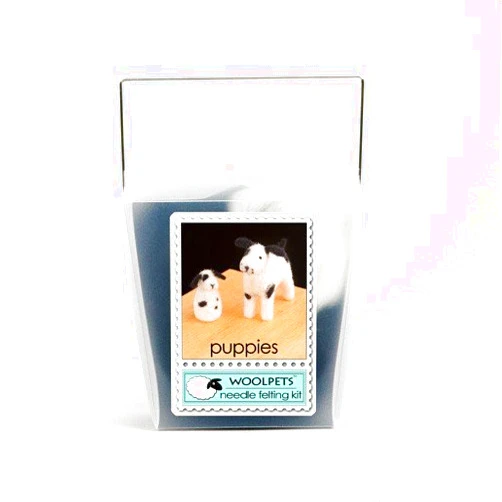 WoolPets Puppies Wool Needle Felting Craft Kit. Made in the USA.